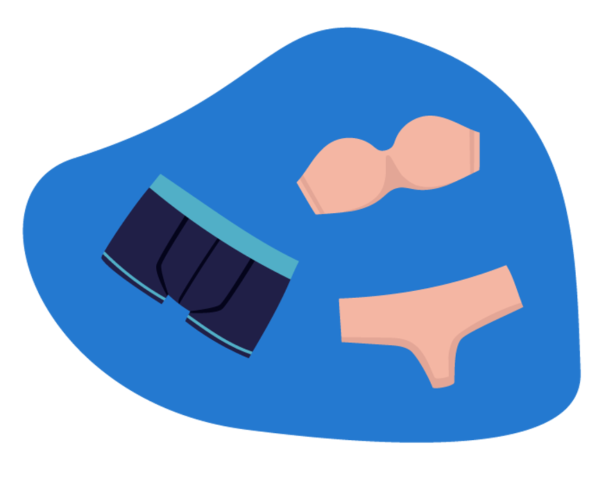 começar com roupa interior